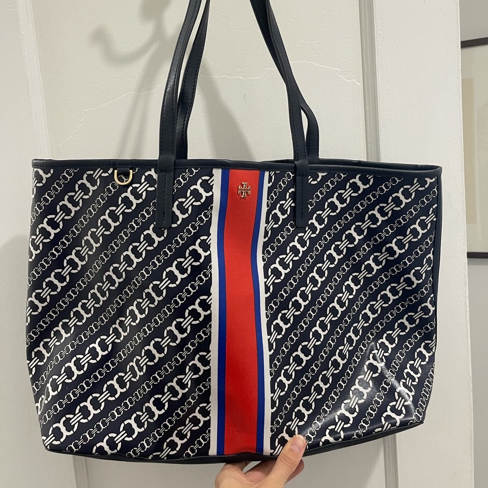 Tory Burch gemini link tote bag